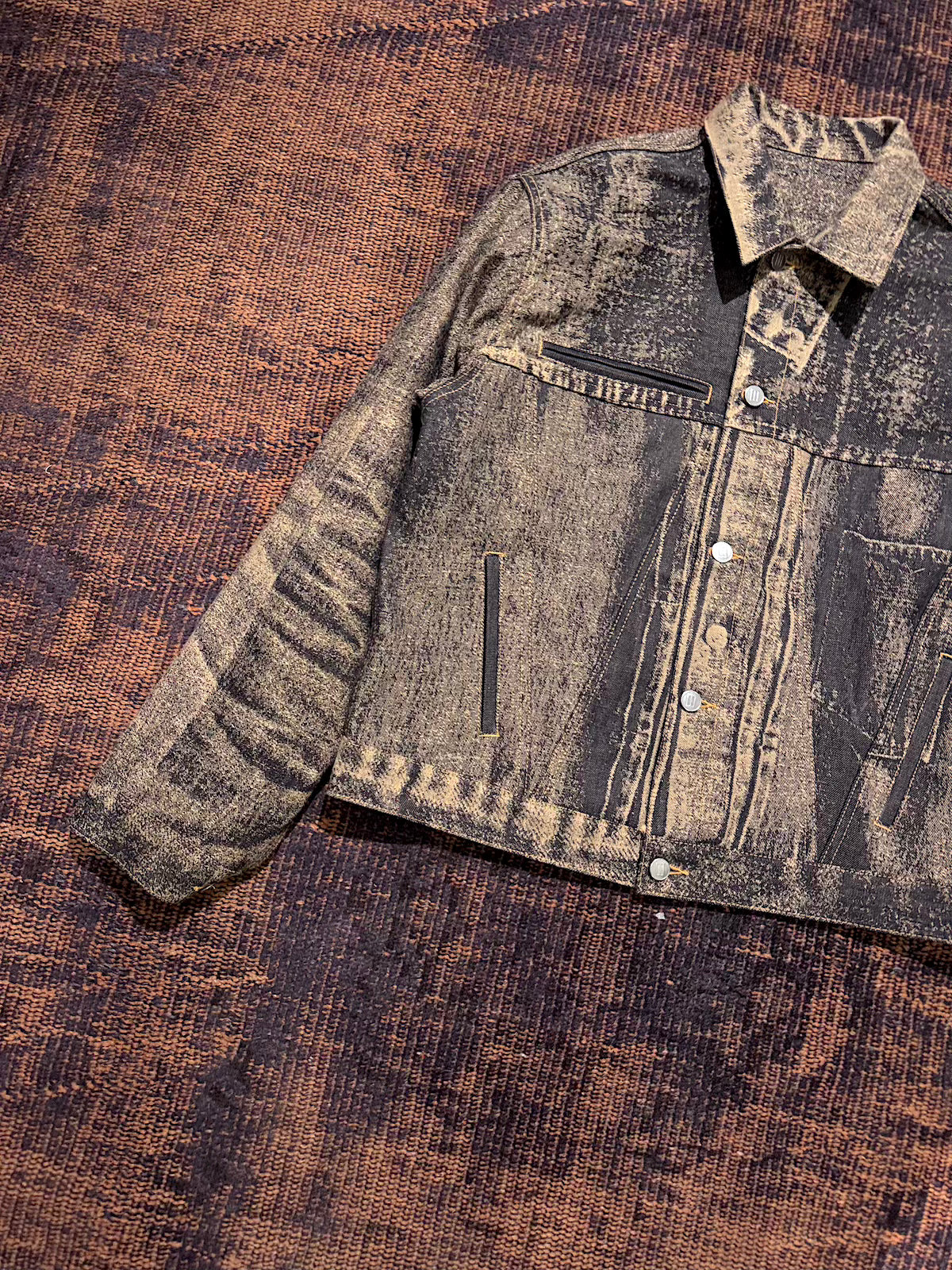 daisuke tanabe　x-ray jacuard denim jacket