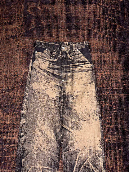 daisuke tanabe　x-ray jacuard denim trouser