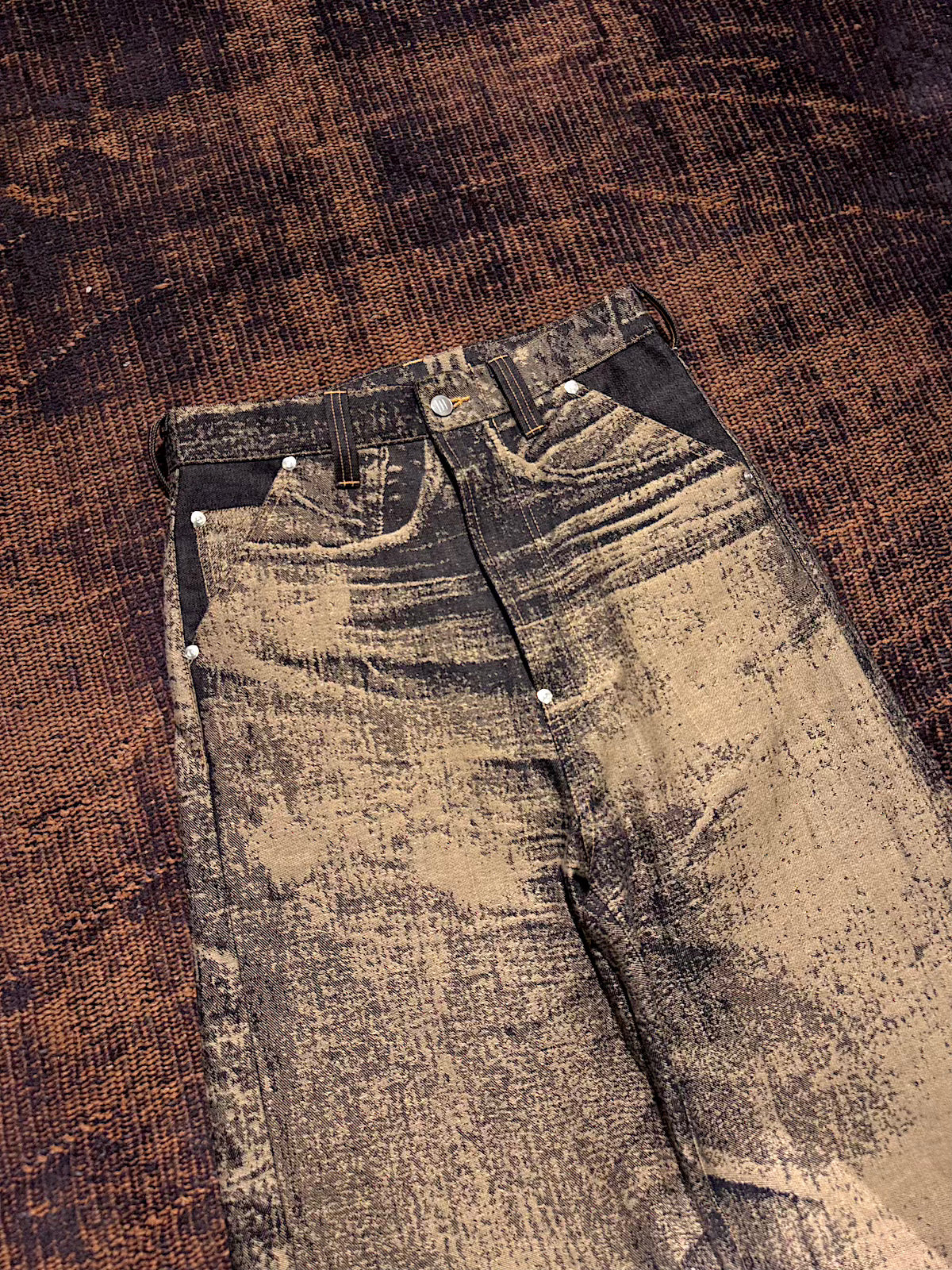 daisuke tanabe　x-ray jacuard denim trouser