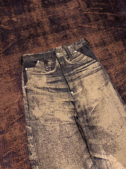 daisuke tanabe　x-ray jacuard denim trouser