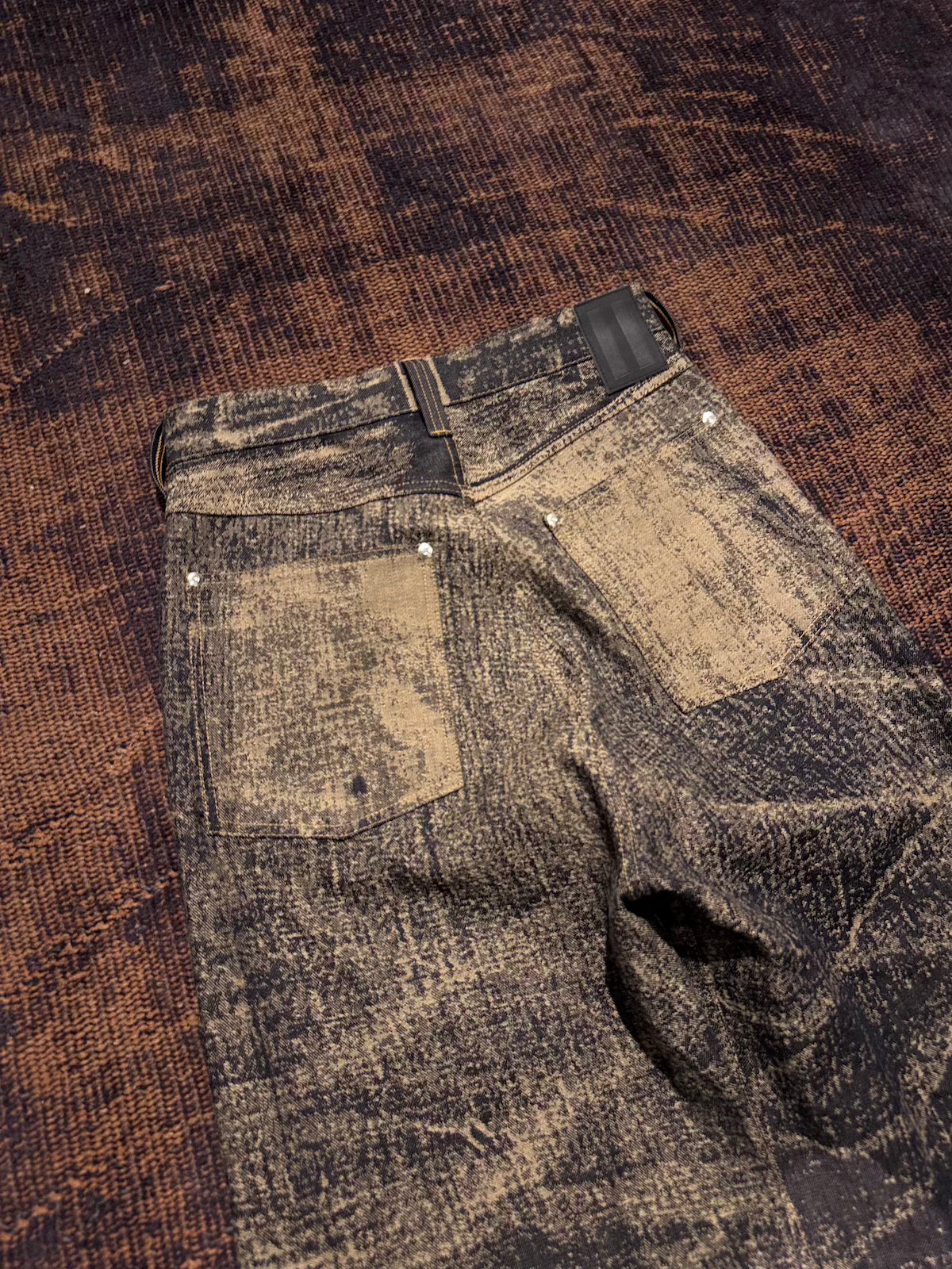 daisuke tanabe　x-ray jacuard denim trouser