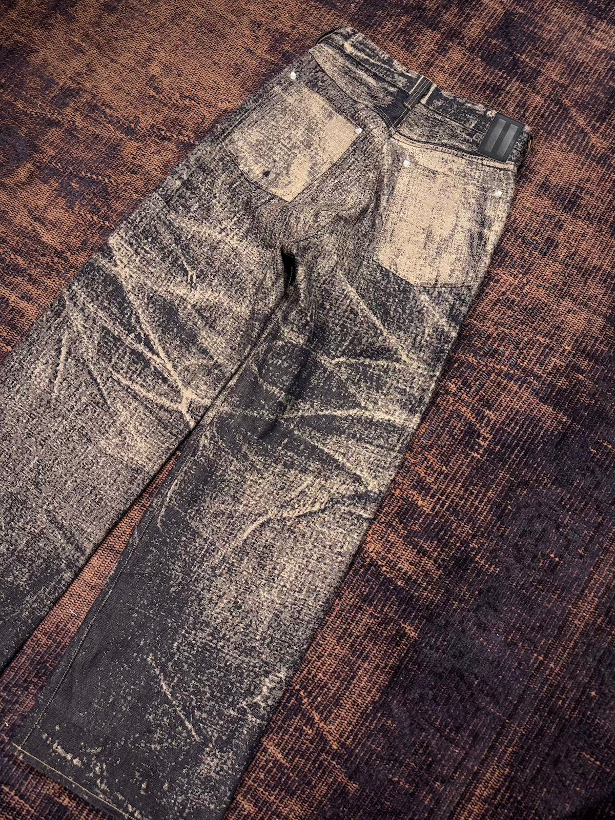 daisuke tanabe　x-ray jacuard denim trouser
