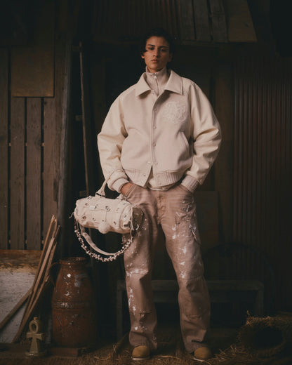 FAF(FAKE AS FLOWERS)　"Triple Knee Painter Pants" -Ecru-