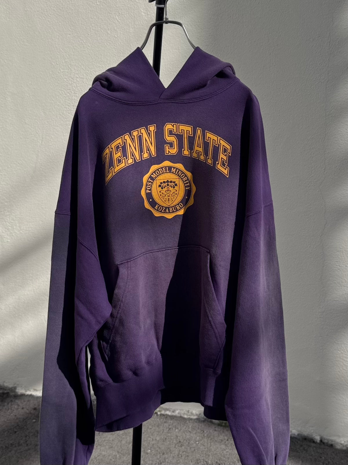 KOZABURO　ZENN STATE PRINT FADED HOODIE